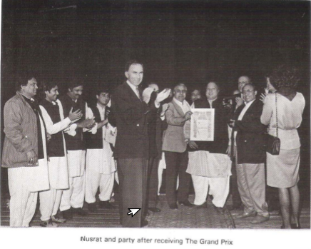 Nusrat Receiving Award in UK