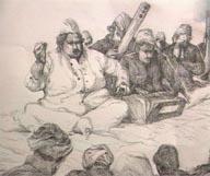 Nusrat Fateh Ali Khan & Party performing in a village