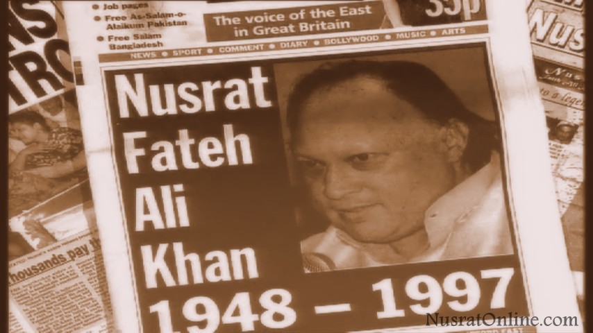 Nusrat Fateh Ali Khan’s Death Report in Newspaper -3