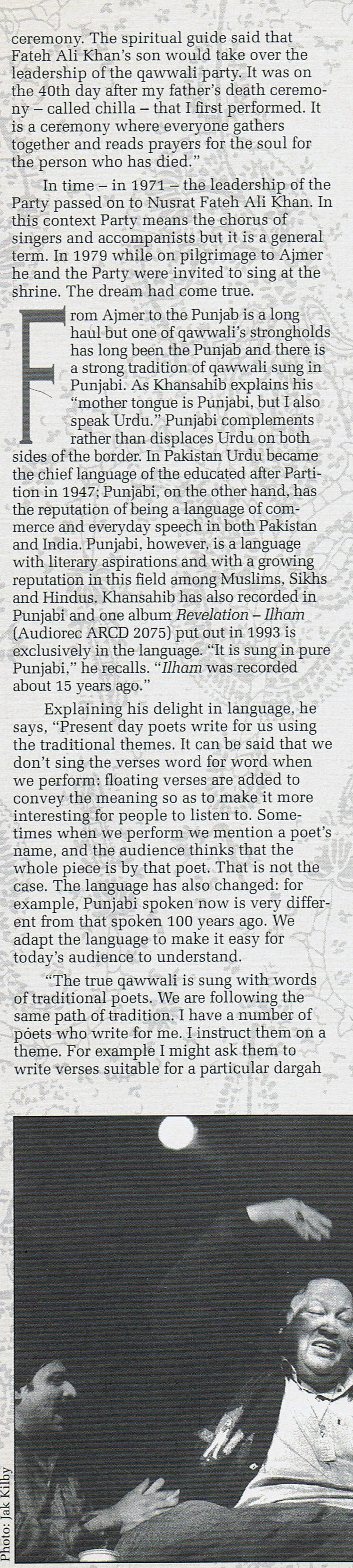 The Nusrat Ramble - Folk Roots 1993 p7 